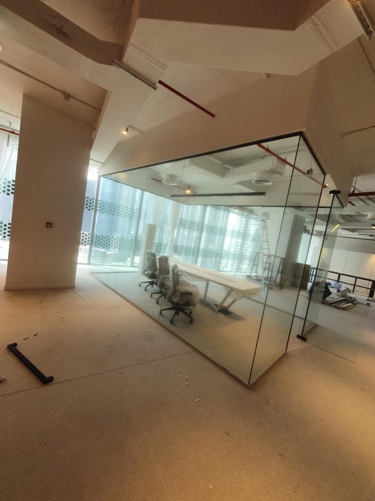 Office glass partition